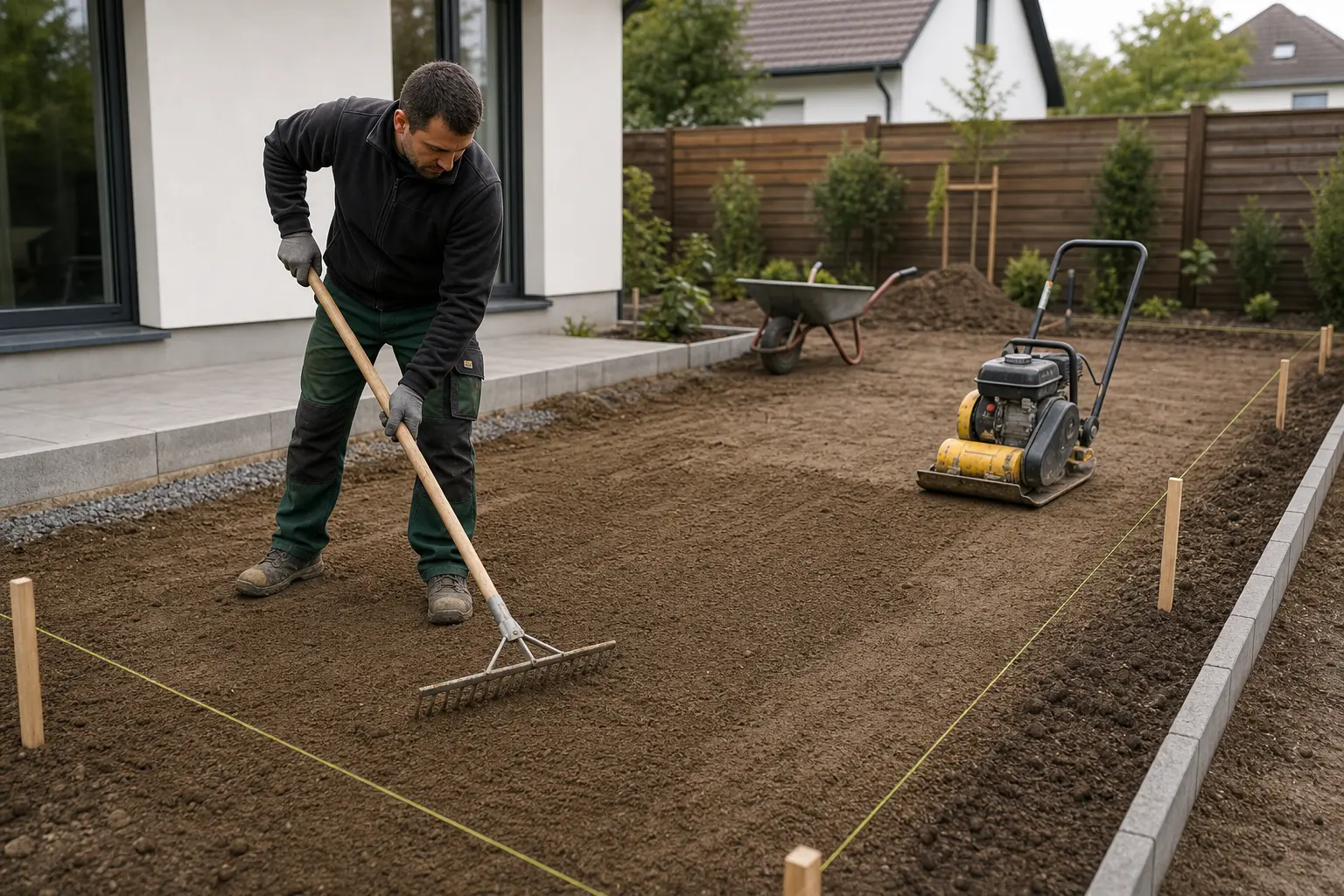 Aushub- und Erdarbeiten Material und Vorbereitung