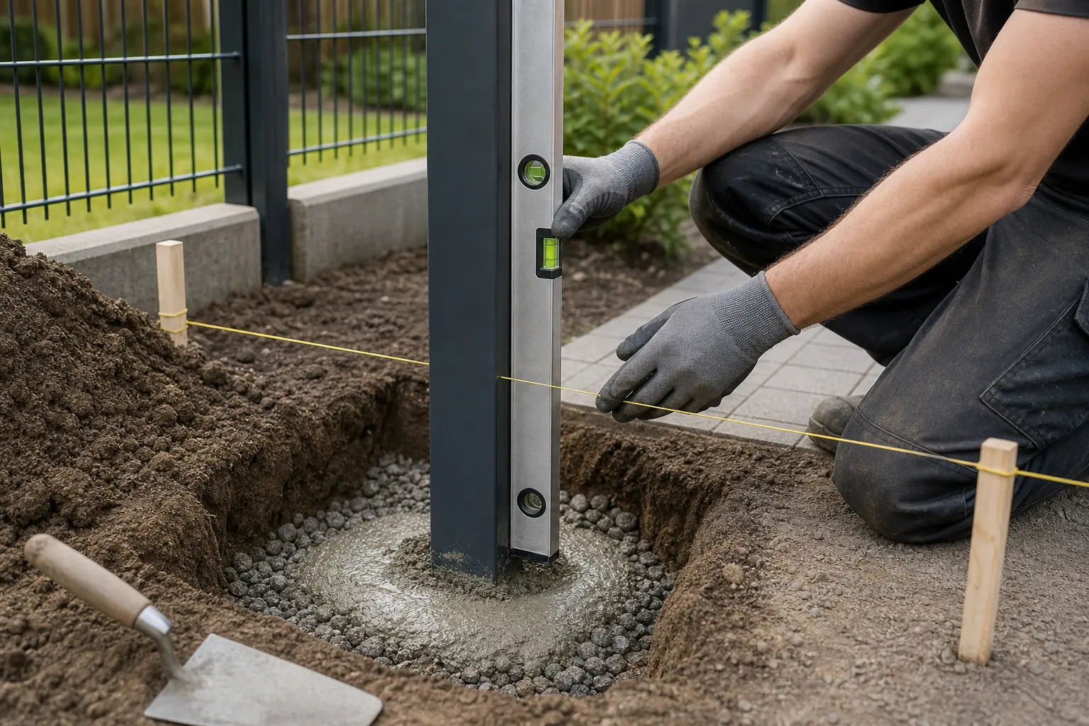Gartenzäune und Tore Detailarbeit