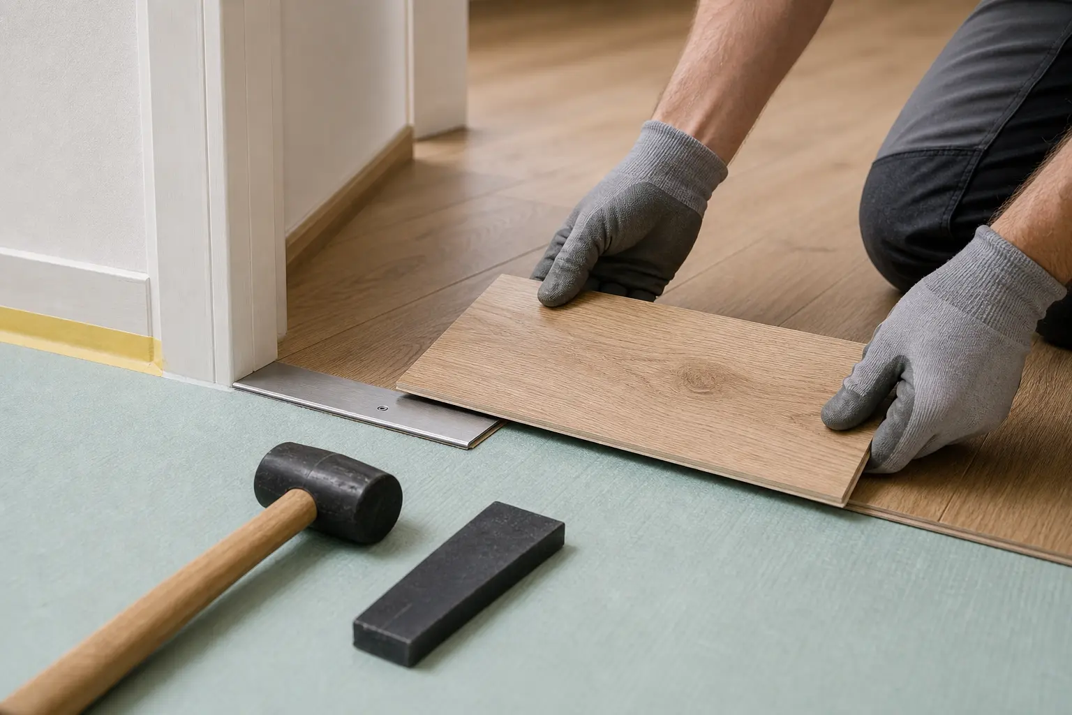Bodenbeläge Detailarbeit