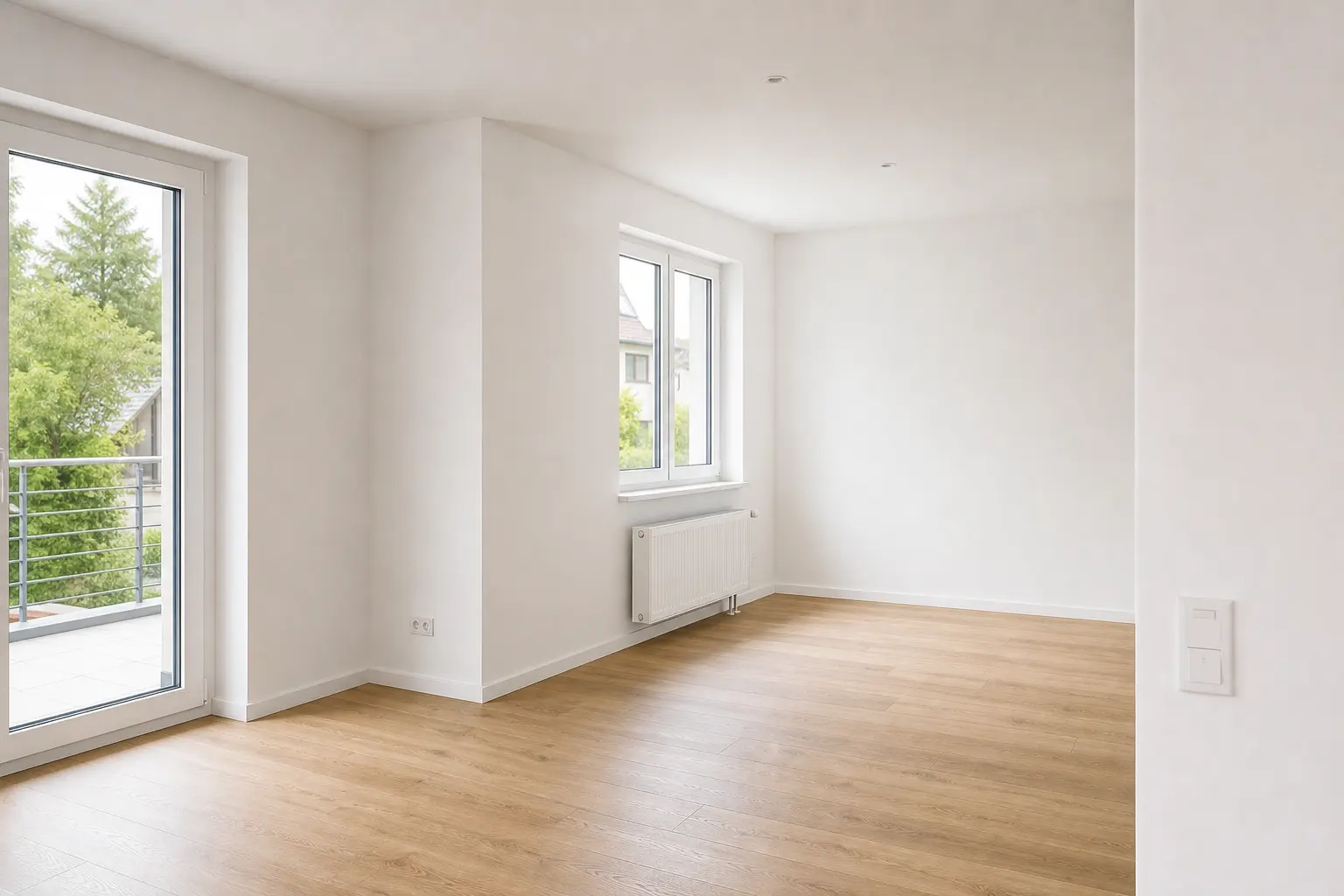 Fertige Wandflächen klar und wohnlich gestalten